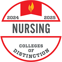 2024-2025 Colleges of Distinction badge for Nursing